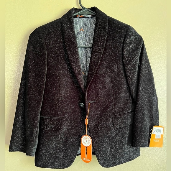 Tallia Black & Silver “Boka” Coat- size 10R